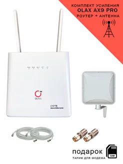 WiFi роутер AX9white с внешней антенной Petra BB75 MIMO OLAX 210028717 купить за 6 595 ₽ в интернет-магазине Wildberries