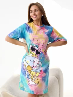 Туника домашняя платье женское футболка больших размеров DAIR 210066328 купить за 728 ₽ в интернет-магазине Wildberries