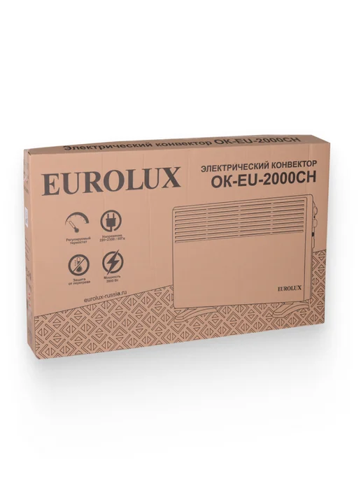 EUROLUX Обогреватель конвектор напольный настенный 2000 Вт, 2000 Вт, фото 5