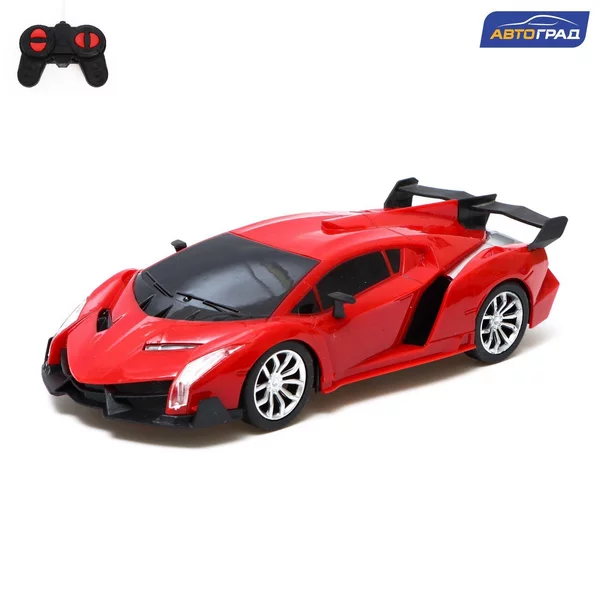 Машина радиоуправляемая "Спорткар", на батарейках, красный