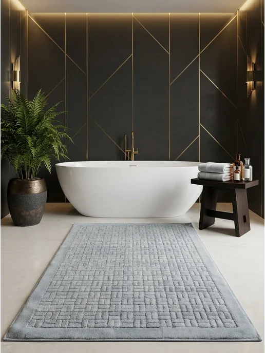 Natali's Carpets Коврик для ванной и туалета хлопковый 120х150 см Турция, 80x120 см, фото 8