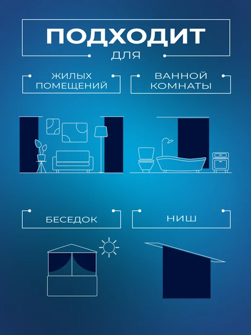 KarnizPRO Шторы Карниз для штор потолочный двухрядный 220 см, белый, фото 7