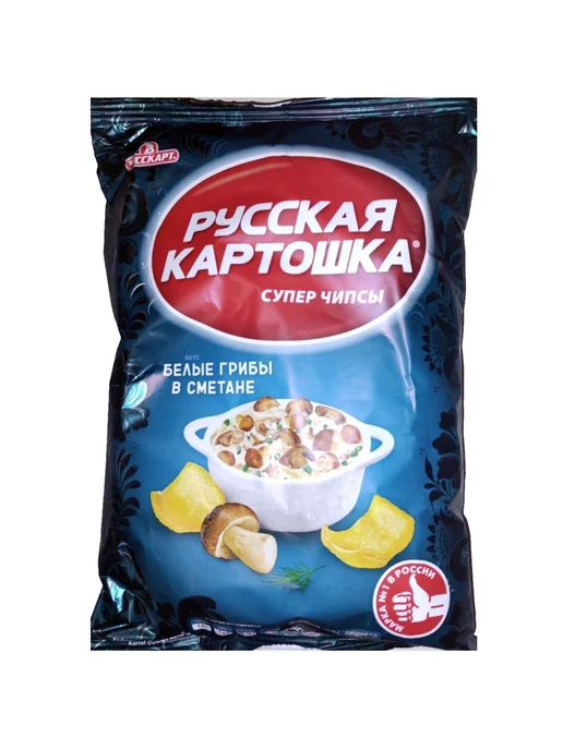 РУССКАРТ Чипсы картофельные со вкусом белых грибов в сметане,105г, 105 г, фото 2