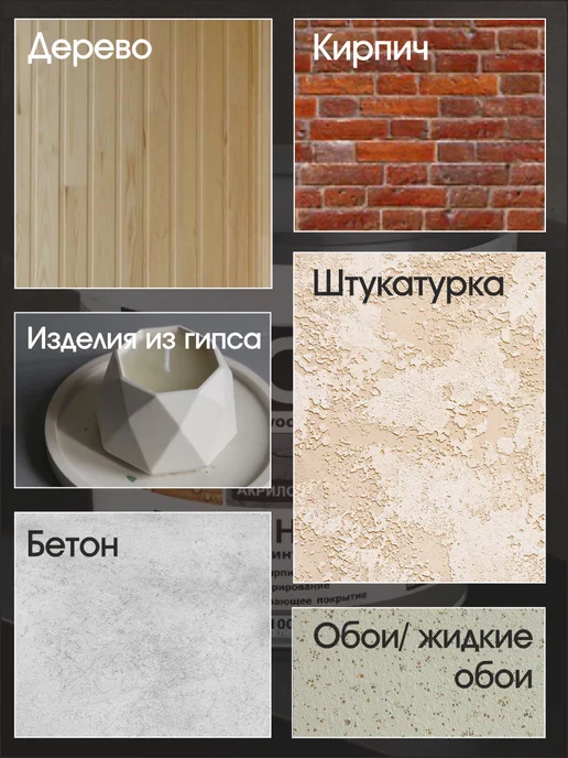 GOL Лак акриловый глянцевый для стен, жидких обоев, бетона, вариант, фото 3