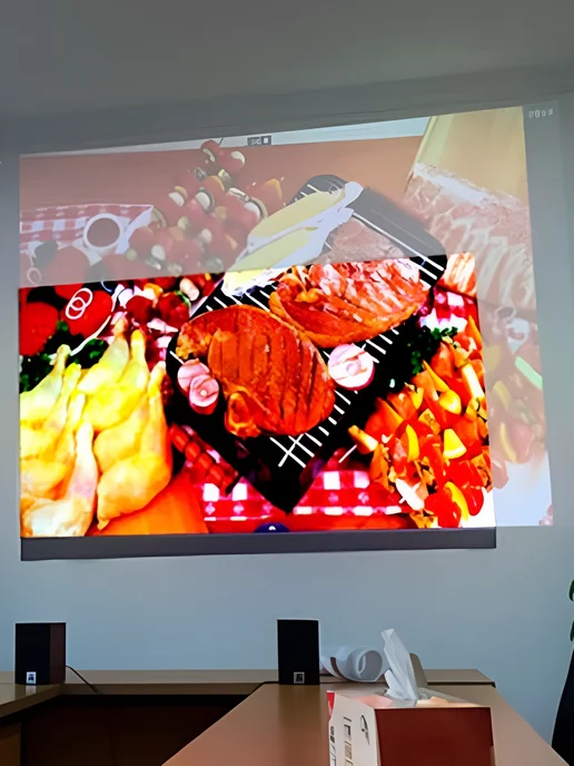 Gozhy Экран для проектора рулонный 120 х 200см (HDTV), вариант, фото 8