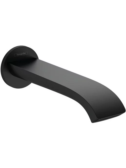 hansgrohe Излив для ванны Vivenis 75410670, матовый чёрный, черный