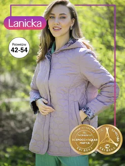 Куртка больших размеров с капюшоном осенняя Lanicka 210288157 купить за 5 511 ₽ в интернет-магазине Wildberries