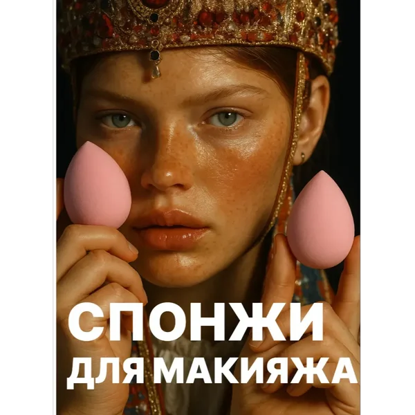 Спонжи для макияжа 2 шт
