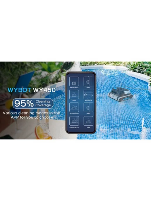 WyBotics Робот-пылесос WY450, 200Вт, 30 м, 200 Вт, 18 м, фото 7