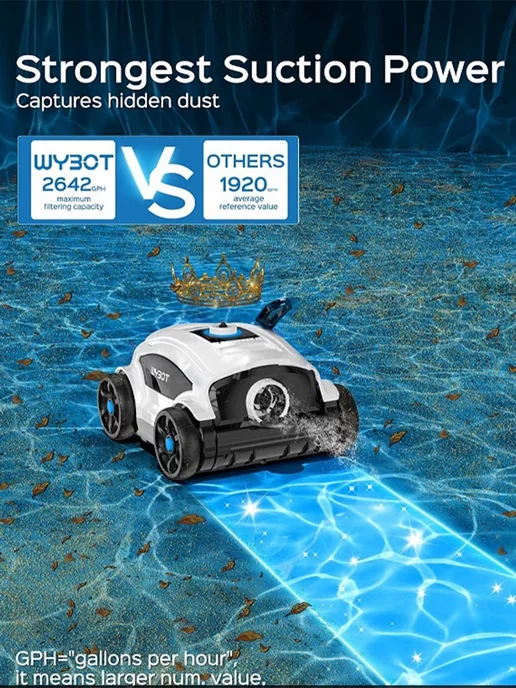 WyBotics Робот-пылесос беспроводной Osprey300II, 45Вт, 45 Вт, фото 4