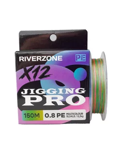 Шнур Jigging Pro X12 PE 0,8 150м 8,2кг multicolour Riverzone 210355177 купить за 808 ₽ в интернет-магазине Wildberries