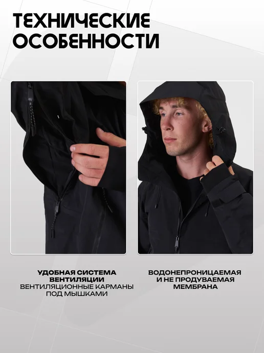 PRIME Snowboards Куртка сноубордическая PRIME - COOL Black, черный, фото 5