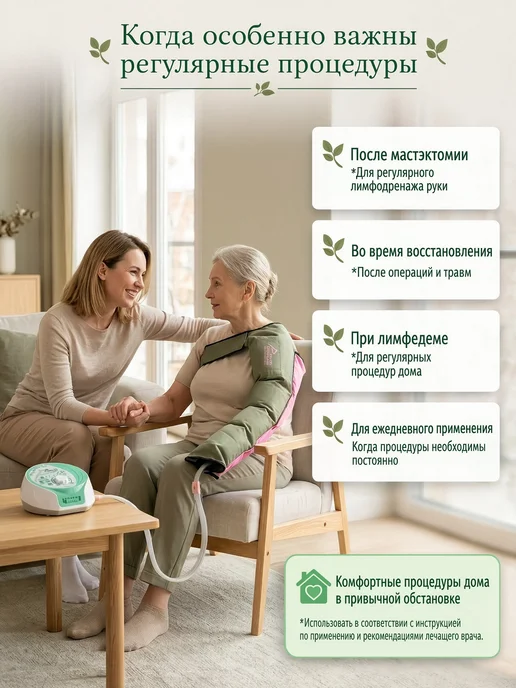 WelbuTech Массажер для рук лимфодренажный компрессионный прессотерапия, голубой, фото 6
