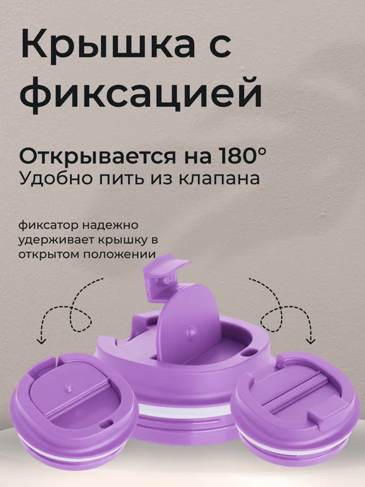 МаркетДом Термокружка женская 500 мл автомобильная для кофе, 500 мл, фото 3