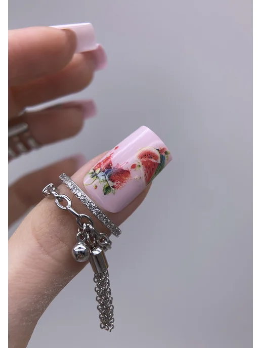 BPW.style Слайдеры наклейки для ногтей лето ягоды, синий, фото 5