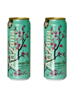 Напиток Green Tea with Ginseng & Honey 680мл х 2шт ARIZONA 210454044 купить за 737 ₽ в интернет-магазине Wildberries