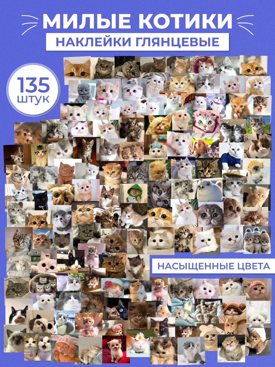 Наклейки с котиками милые...