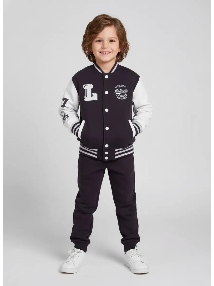 Бомбер + брюки, Obsidian 19-3902