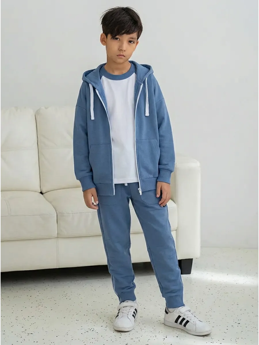 Толстовка + брюки + футболка, Blue Shadow 17-4020