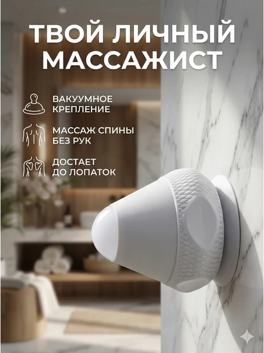 antiStore_Beauty Массажер для тела вибромассажер серый, серый, фото 4