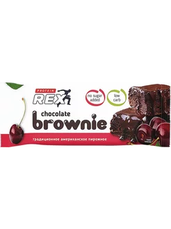 Пирожное протеиновое PROTEINREX Brownie, вишневое, 50г 210538877 купить за 190 ₽ в интернет-магазине Wildberries