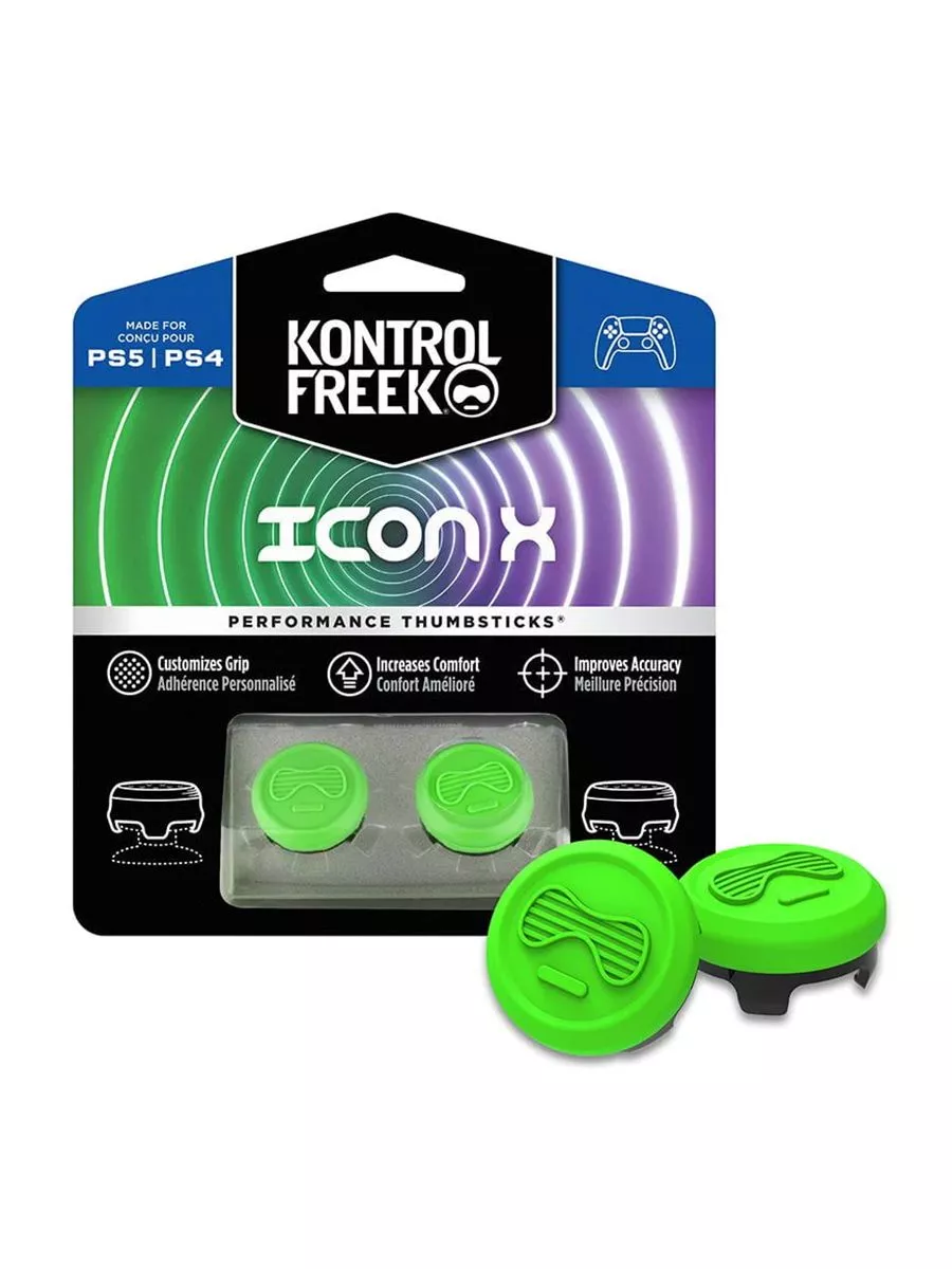 Накладки для контроллера PS4/PS5 ICON X green