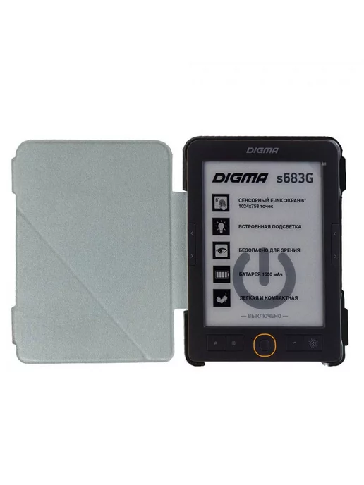 Fanoya Чехол в новом стиле для электронной книги Digma S683g E-Ink, черный, фото 2