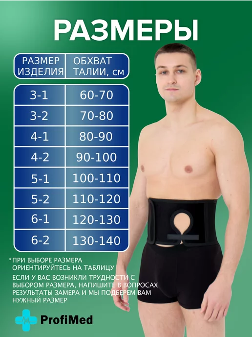 Liskera Бандаж послеоперационный для стомы, черный, фото 2