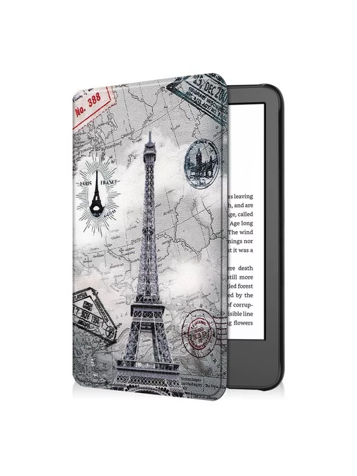 Fanoya Тонкий чехол для Amazon Kindle 11-го поколения (выпуск 20, черный, фото 4