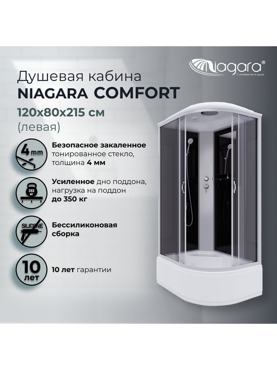 Душевая кабина Niagara 80х80 светлая. Ng 450314 Niagara инструкция.