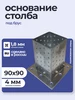 Основание столба, стакан, коннектор под брус 90х90 ПЕТРОШТАМП 210590719 купить за 802 ₽ в интернет‑магазине Wildberries