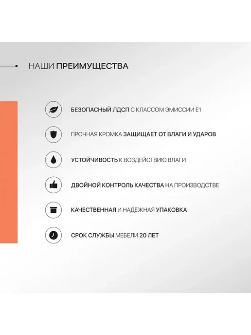 Сурская мебель Кухонный модуль шкаф навесной настенный 60 см Ницца, белый, фото 5