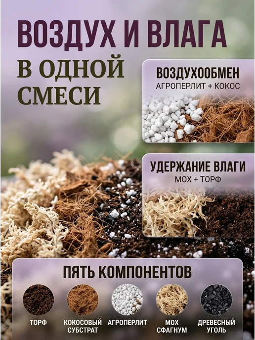Botanica. Грунт земля для фиалок комнатных с перлитом 1,5 л, 1,5 л, фото 3