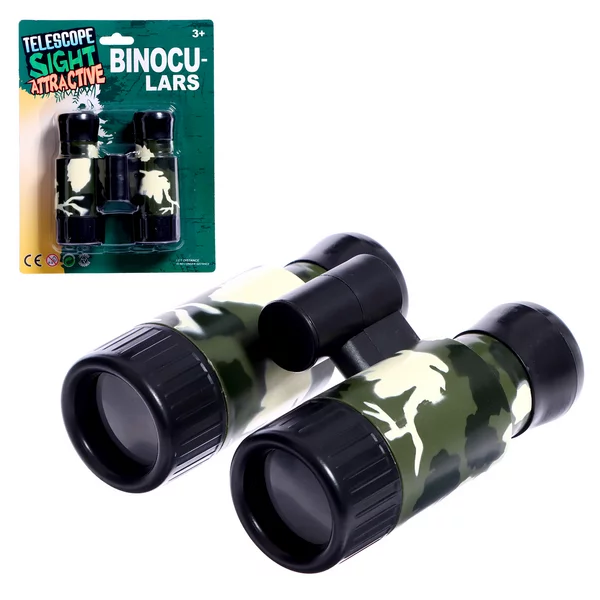 Бинокль разборный "Партизан", с компасом, цвета МИКС