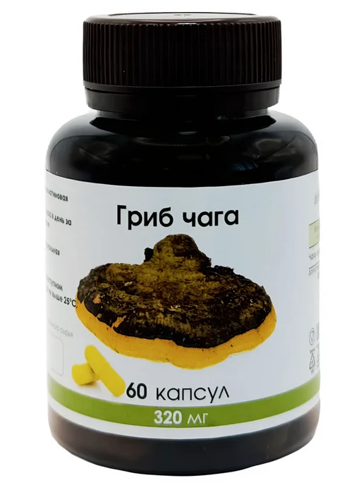 Для здоровья Чага в капсулах 60 капсул, вариант, фото 3