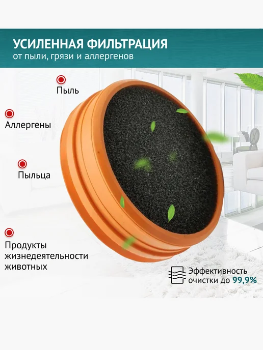 DOCTOR FILTERS Фильтр для пылесоса Philips FC6723 - FC6729 FC8009 01, белый, фото 3