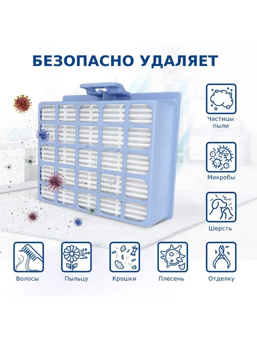 RAICHMANN HEPA фильтр для пылесоса Bosch, Siemens, белый, фото 3