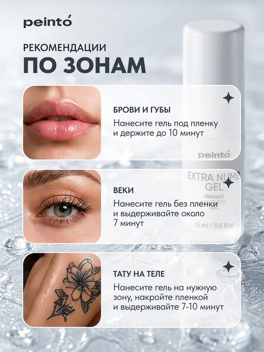Peinto Первичная анестезия для перманентного макияжа, 15 мл, фото 2
