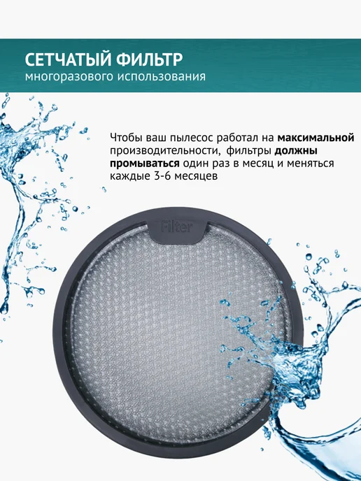 DOCTOR FILTERS Фильтры для пылесосов Dreame T10 T20 T30 Xiaomi G9 G10, серый, фото 4