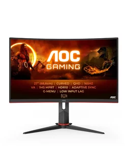 27" Монитор CQ27G2S, VA, 2560x1440, 165 Гц, изогнутый AOC 210646787 купить за 24 770 ₽ в интернет-магазине Wildberries