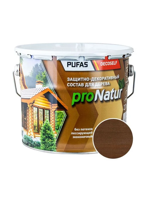 pufas Антисептик для дерева proNatur лессирующий палисандр 2,7л, 2,7 л