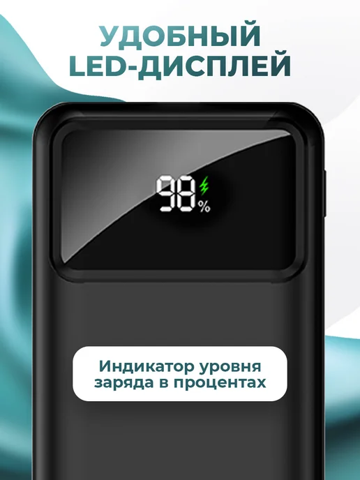 URBNSOUL Повербанк 20000 с быстрой зарядкой, черный, фото 4