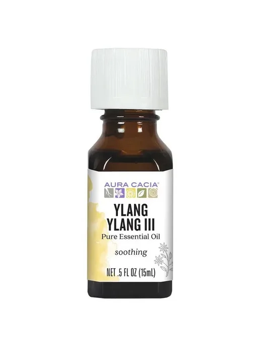 Aura Cacia Чистое эфирное масло, Иланг-иланг III, 15 мл, 15 мл