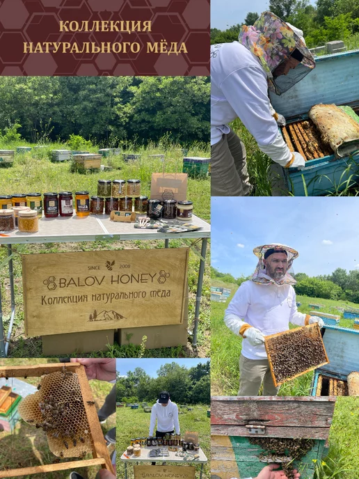 BALOV HONEY Крем мед суфле малина, 350 г, сладости, 350 г, фото 5