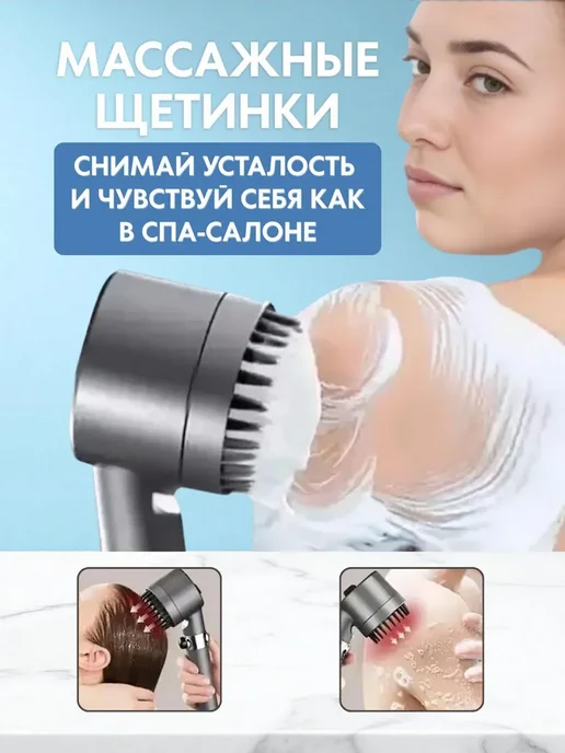 DomZone Лейка для душа регулируемая, серый, фото 3