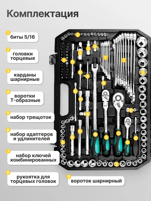 FIXMASTER Набор инструментов для автомобиля 151 предмет, 146 предмет, фото 2