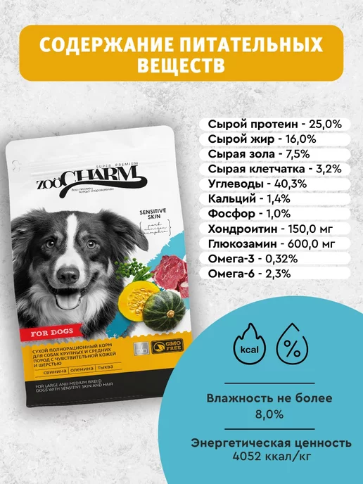 Сухой корм Secret for Pets Кожей Шерстью для собак, чувствительное пищеварение, 1,8 кг, фото 4
