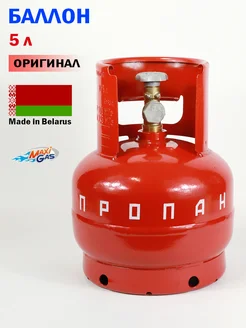 Баллон пропановый газовый 5л с вентилем ВБ-2 НЗГА novogas 210883769 купить за 2 785 ₽ в интернет‑магазине Wildberries