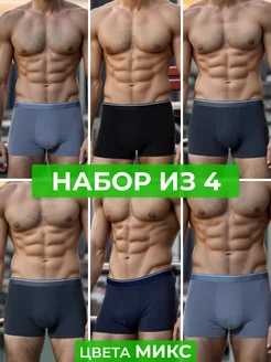 Трусы боксеры набор 4 шт POWER BOXERS 210884132 купить за 423 ₽ в интернет-магазине Wildberries