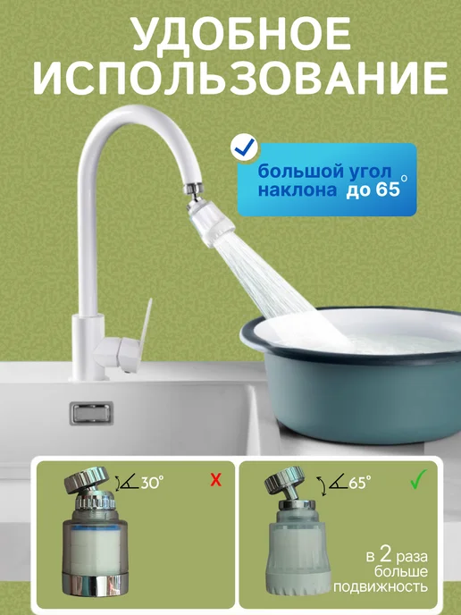Cool aqua Фильтр для воды на кран насадка пластиковая, белый, фото 8